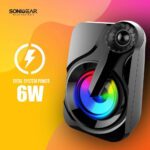 SonicGear Titan 2 Portable 2.0 Speaker with Volume Control 7 Colours Lighting