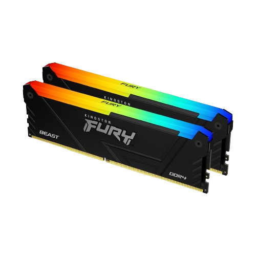 [READY STOCK]KINGSTON HYPERX FURY BEAST RGB 16/32/64GB DDR4 2666 / 3200 /3600MHZ MEMORY RAM (KIT OF 2)