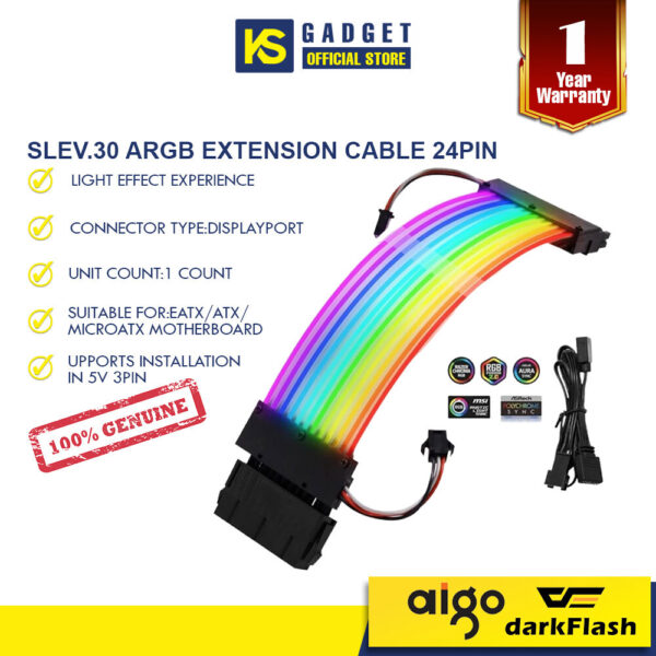 AIGO  Slev.30 aRGB Extension Cable 24pin aRGB Daisy Chain Connection