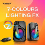 SonicGear Titan 2 Portable 2.0 Speaker with Volume Control 7 Colours Lighting