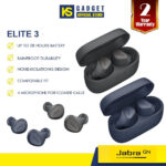 Jabra ELITE 3 - Noise-isolating design & HearThrough True Wireless Earbuds