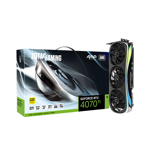 ZOTAC GAMING GeForce RTX 4070 Ti AMP Extreme AIRO 12GB GDDR6X Graphic Card