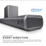 SonicGear StudioBar 3000/6000/9000 Dolby Atmos 5.1.2 ch Soundbar with Wireless Subwoofer | Dual Mic