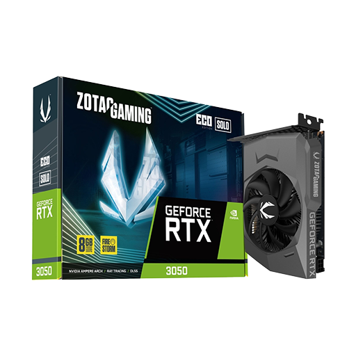 ZOTAC GAMING GeForce RTX 3050 ECO SOLO 8GB GDDR6 Graphic Card