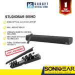 Sonicgear BT3500 | BT5500 l BT6500 l 5300 BT l Studiobar 500/600 Sound Bar & Subwoofer for TV with Wireless Remote, Bluetooth, FM, AUX