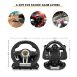 PXN Steering Wheel V3 Pro Racing Game With Brake Pedal