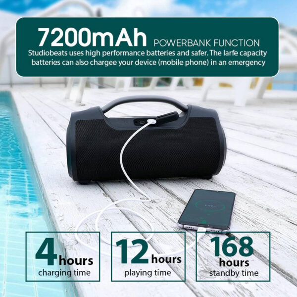 SONICGEAR STUDIOBEATS HD BLUETOOTH 5.3 WATERPROOF PORTABLE SPEAKER WITH DSP 120 WATTS