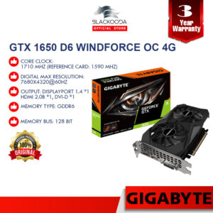 Gigabyte GTX 1650 Windforce OC 4G GDDR6 Graphic Card