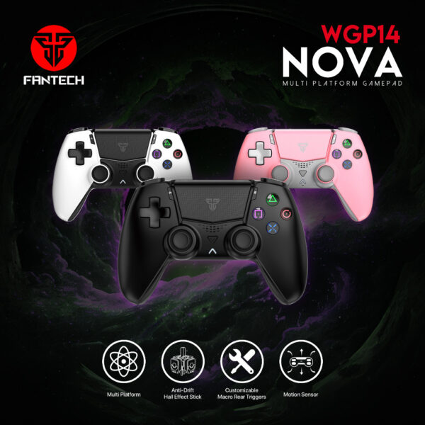 Fantech Gamepad Wireless Controller NOVA WGP14 /Fantech Nova Pro WGP14v2 For PS4 PC Android Bluetooth Gaming Joystick